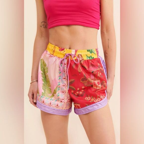 FARM Rio | Mixed Scarves Tropical Printed Shorts - Picture 2 of 8